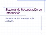 Sistemas de Recuperaci