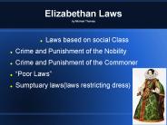 Elizabethan Laws by Michael Thomas