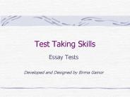 Test Taking Skills