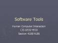 Software Tools PowerPoint PPT Presentation