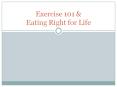 Exercise 101 PowerPoint PPT Presentation