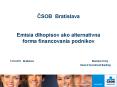 CSOB Bratislava  Emisia dlhopisov ako alternat PowerPoint PPT Presentation