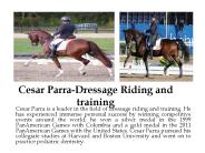 Cesar Parra-Dressage Riding and training