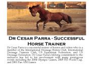Dr Cesar Parra - Successful Horse Trainer