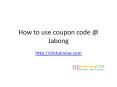 How to use coupon code @ online store (1) PowerPoint PPT Presentation
