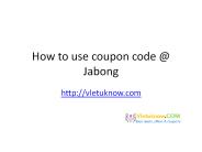 How to use coupon code @ online store (1)