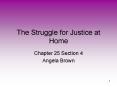 The Struggle for Justice at Home PowerPoint PPT Presentation