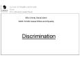 Discrimination PowerPoint PPT Presentation