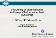 Evaluering af organisationer  ved hj