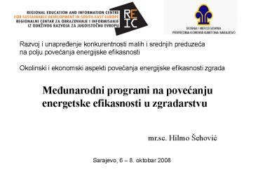 Medunarodni programi na povecanju