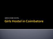 Girls Hostel in coimbatore
