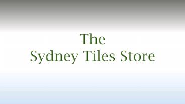 Sydney tiles