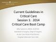 Current Guidelines in Critical Care Session 1: 2014 Critical Care Boot Camp PowerPoint PPT Presentation