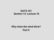 NATS 101 Section 13: Lecture 16