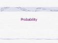 Probability PowerPoint PPT Presentation