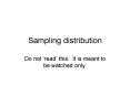Sampling distribution PowerPoint PPT Presentation