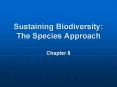 Sustaining Biodiversity: The Species Approach PowerPoint PPT Presentation