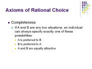 Axioms of Rational Choice