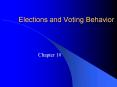 Elections and Voting Behavior PowerPoint PPT Presentation