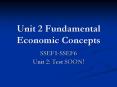 Unit 2 Fundamental Economic Concepts PowerPoint PPT Presentation