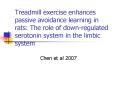 Treadmill exercise enhances passive avoidance learning in rats: The role of down-regulated serotonin system in the limbic system PowerPoint PPT Presentation