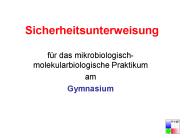 Sicherheitsunterweisung