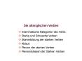 Die altenglischen Verben PowerPoint PPT Presentation