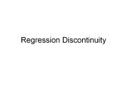 Regression Discontinuity