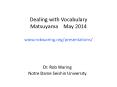 Dealing with Vocabulary Matsuyama  May 2014 www.robwaring.org/presentations/ PowerPoint PPT Presentation