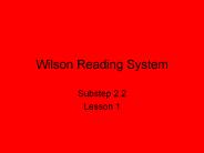 Wilson Reading System
