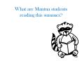 What are Mantua students reading this summer? PowerPoint PPT Presentation