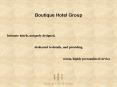 Boutique Hotel Group PowerPoint PPT Presentation