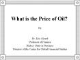 What is the Price of Oil? PowerPoint PPT Presentation