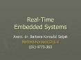 Real-Time Embedded Systems PowerPoint PPT Presentation