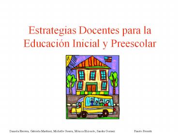 Estrategias Docentes para la Educaci