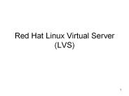 Red Hat Linux Virtual Server (LVS)