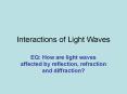 Interactions of Light Waves PowerPoint PPT Presentation
