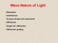 Wave Nature of Light PowerPoint PPT Presentation