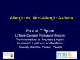 Allergic vs. Non-Allergic Asthma PowerPoint PPT Presentation