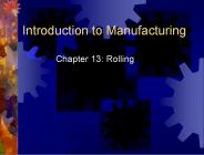 Introduction to Manufacturing