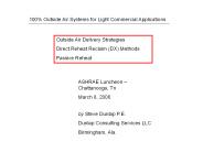 100% Outside Air Systems for Light Commercial Applications