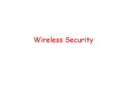 Wireless Security