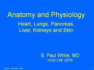 Anatomy and Physiology