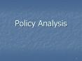 Policy Analysis PowerPoint PPT Presentation