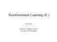 Reinforcement Learning (II.) PowerPoint PPT Presentation