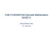 CSE115/ENGR160 Discrete Mathematics 04/26/11