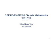 CSE115/ENGR160 Discrete Mathematics 02/17/11