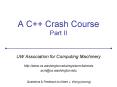 A C   Crash Course Part II PowerPoint PPT Presentation