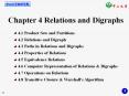 Chapter 4 Relations and Digraphs PowerPoint PPT Presentation