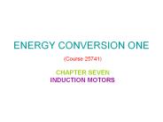 ENERGY CONVERSION ONE (Course 25741)